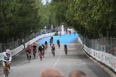 Die Zielgerade für Rad & Laufstrecke