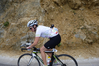 Ulli in den letzten Serpentinen zum col d'Izoard